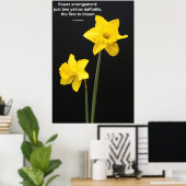 Daffodil-Quote Poster (Heimbüro)
