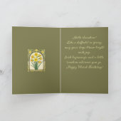 Daffodil Radiance The March Birthflower Karte (Innenseite)