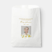 Daffodil Seed Packet Memorial Funeral Favor Bag Geschenktütchen (Vorderseite)