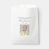 Daffodil Seed Packet Memorial Funeral Favor Bag Geschenktütchen (Vorderseite)