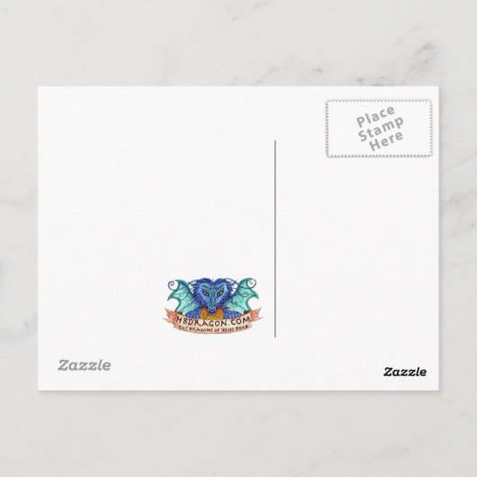 Daffodil Spring Dragon Postcard Postkarte (Rückseite)