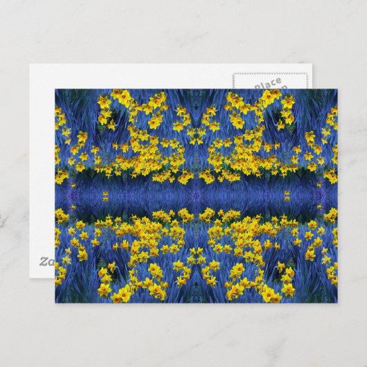 Daffodil Spring Fantasy Postkarte (Vorne/Hinten)