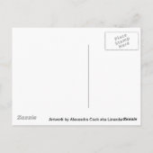 Daffodil Spring Fantasy Postkarte (Rückseite)