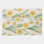 Daffodil Spring Floral in Soft Yellow and Green 4 Geschirrtuch (Horizontal)