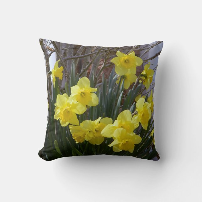 Daffodil Spring Pillow Kissen (Vorderseite)
