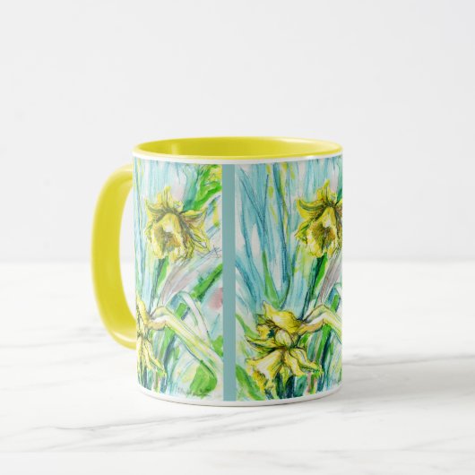 Daffodil Spring Tasse (Vorderseite Links)