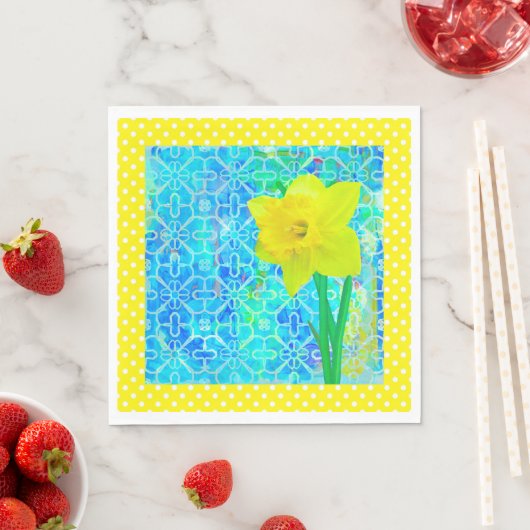 Daffodil Sunshine Serviette (Beispiel)