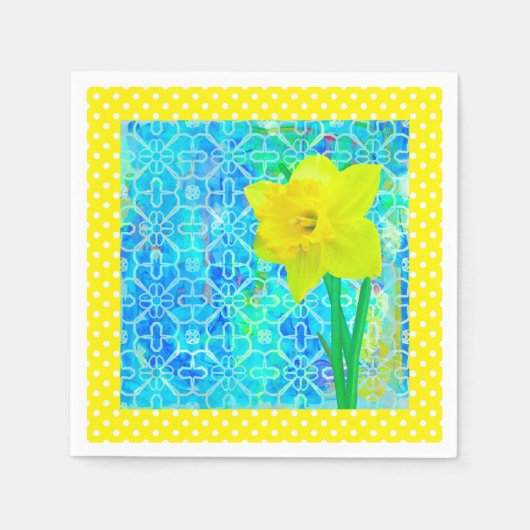 Daffodil Sunshine Serviette (Vorderseite)