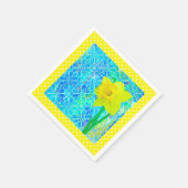 Daffodil Sunshine Serviette (Ecke)