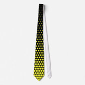 Daffodil Techno Dots Modern Black Krawatte (Vorderseite)