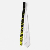 Daffodil Techno Dots Modern Black Krawatte (Rückseite)