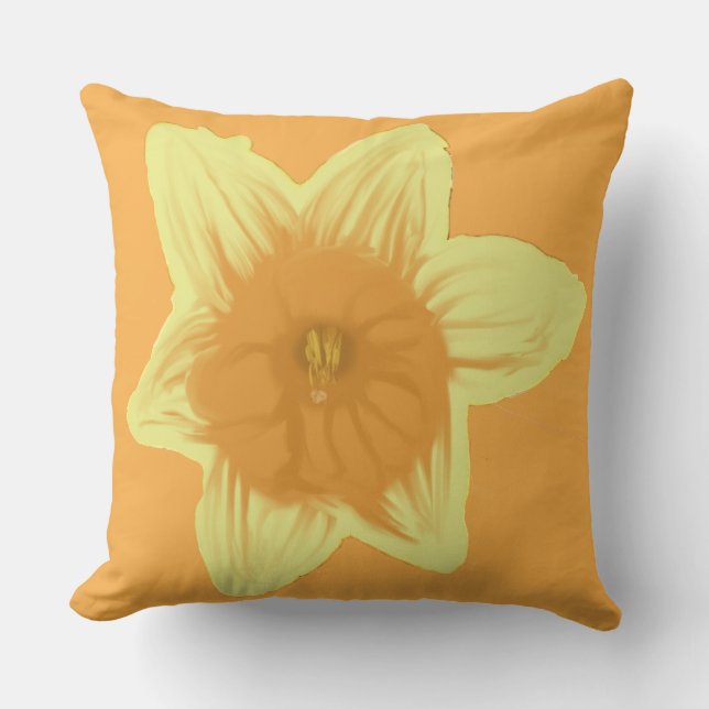 Daffodil Throw Kissen (Vorderseite)