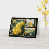 Daffodil Trio Karte (Gelbe Blume)