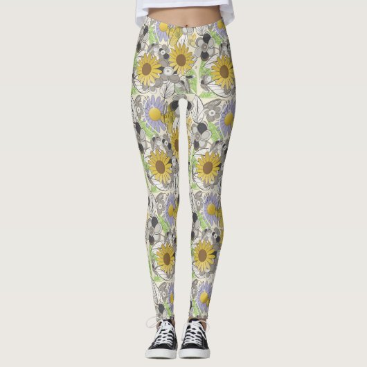 Daffodil Überraschung Leggings (Vorderseite)