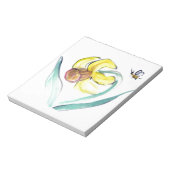 Daffodil und Buzzin Bee, Sumi-e Notizblock (Rotiert)