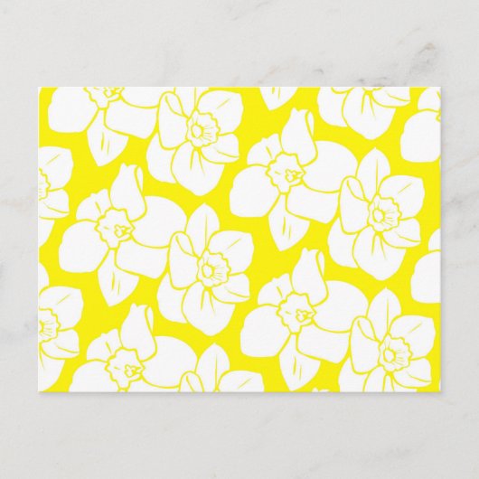 Daffodil Wallpaper Postkarte (Vorderseite)