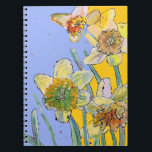 Daffodil Watercolor Journal Floral Notebook Notizblock<br><div class="desc">Daffodil Journal Tulip Floral Watercolour Notebook. This notebook would make such a welcome gift for any garden or flower lover. As a gardener I always have need for a place to write when I planted certain seeds and what variety they were and perhaps to paste the seed packet to a...</div>