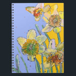 Daffodil Watercolor Journal Floral Notebook Notizblock<br><div class="desc">Daffodil Journal Tulip Floral Watercolour Notebook. This notebook would make such a welcome gift for any garden or flower lover. As a gardener I always have need for a place to write when I planted certain seeds and what variety they were and perhaps to paste the seed packet to a...</div>
