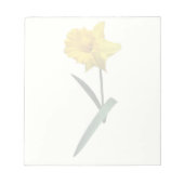 Daffodil Waving Hi Notizblock (Vorderseite)