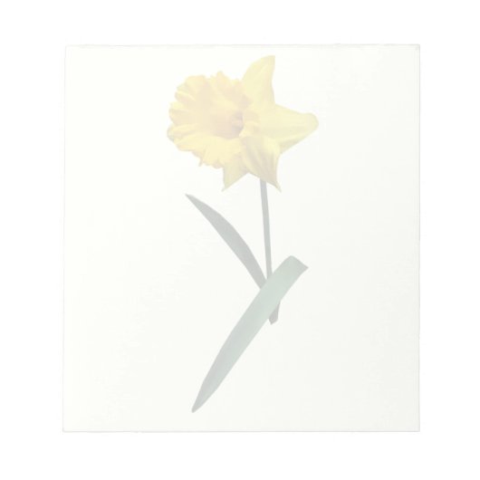 Daffodil Waving Hi Notizblock (Vorderseite)