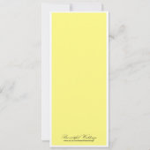 Daffodil Wedding, 4"x9.25" Einladung (Rückseite)