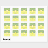 Daffodil Wedding, Save the Date Aufkleber (Blatt)