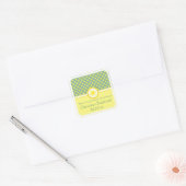 Daffodil Wedding, Save the Date Aufkleber (Umschlag)
