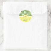 Daffodil Wedding, Souveniraufkleber Runder Aufkleber (Tasche)