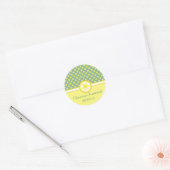 Daffodil Wedding, Souveniraufkleber Runder Aufkleber (Umschlag)