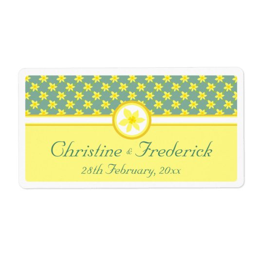 Daffodil Wedding, Souvenirmarken (Vorne)