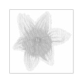 Daffodil Wood Etched Briefmarke Gummistempel (Prägung)