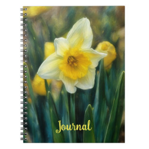 Daffodil Yellow Blume Personal Journal Notizblock