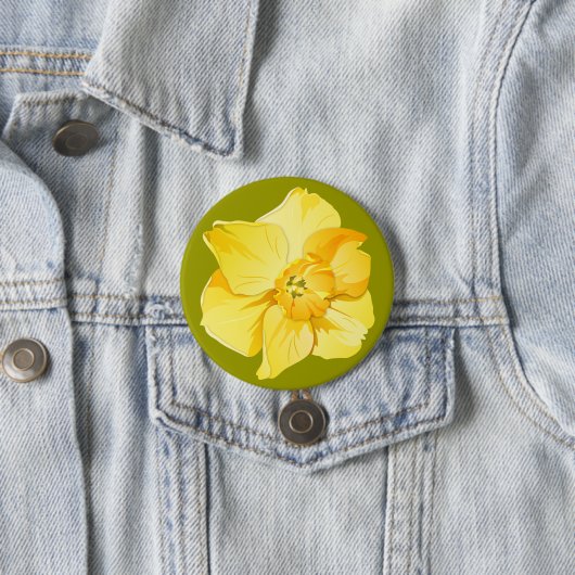 Daffodil Yellow Kurz Trumpet Spring Blume Button (Beispiel)
