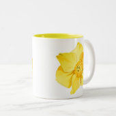 Daffodil Yellow Kurz Trumpet Spring Blume Zweifarbige Tasse (VorderseiteRechts)