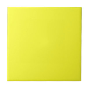 Daffodil Yellow Solid Color Klassisches Elegant Fliese