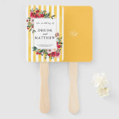 Daffodil Yellow Wedding Einladung Fächer (Vorne und Hinten)