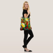 Daffodils. Abstract floral composition in a cubist Tasche (Am Model)