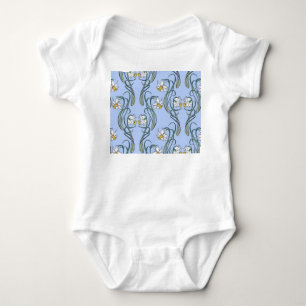 Daffodils Art: Nouveau Spring Baby Strampler
