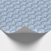 Daffodils Art: Nouveau Spring Geschenkpapier (Ecke)