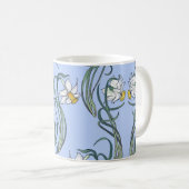 Daffodils Art: Nouveau Spring Kaffeetasse (VorderseiteRechts)