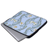 Daffodils Art: Nouveau Spring Laptopschutzhülle (Vorne Knopf)