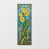 Daffodils Bleiglas Style Fensterheber Fensteraufkleber (Blatt)