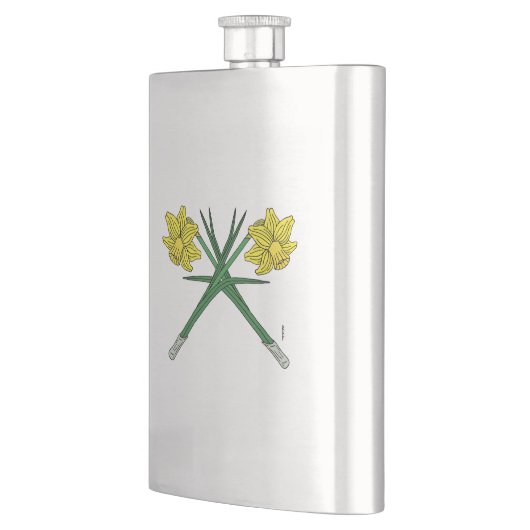 Daffodils Crossed Flachmann (Links)