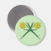 Daffodils Crossed Magnet (Vorderseite/Rückseite)