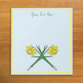 Daffodils Crossed Notizblock