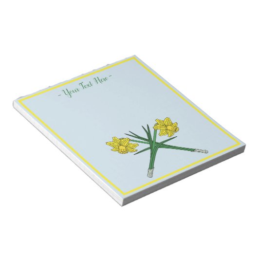 Daffodils Crossed Notizblock (angewinkelt)
