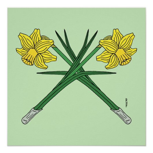 Daffodils Crossed Poster (Vorderseite)