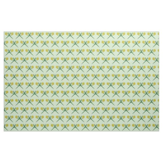 Daffodils Crossed Stoff (Yard (91,4 cm))