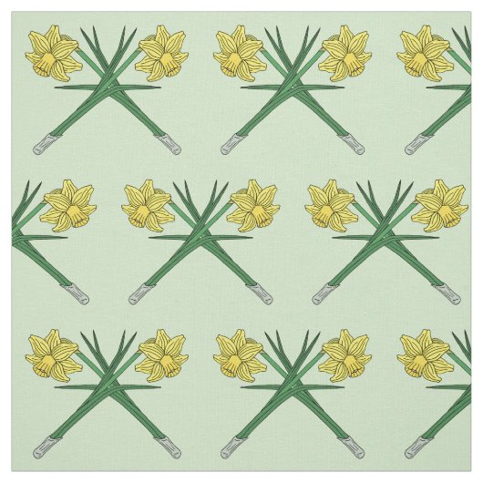 Daffodils Crossed Stoff (Muster)