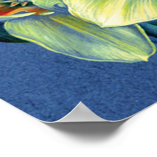 "Daffodils - die Freuden des Frühlings" schönes Ku Poster (Ecke)